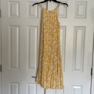 Sonoma yellow dress with white flowers  sundress size girls XXL (18-20)